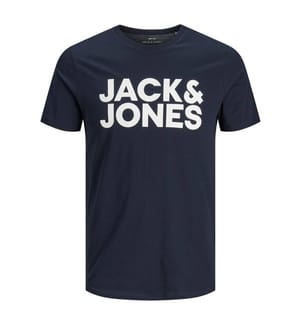 T-Shirt Corp Logo Slim Fit - Marineblau