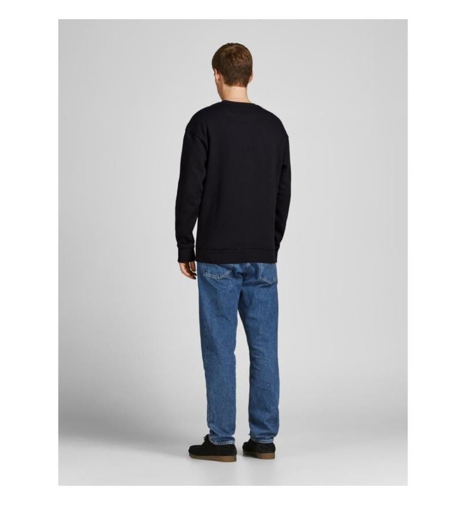 Einfarbiges Sweatshirt - Schwarz