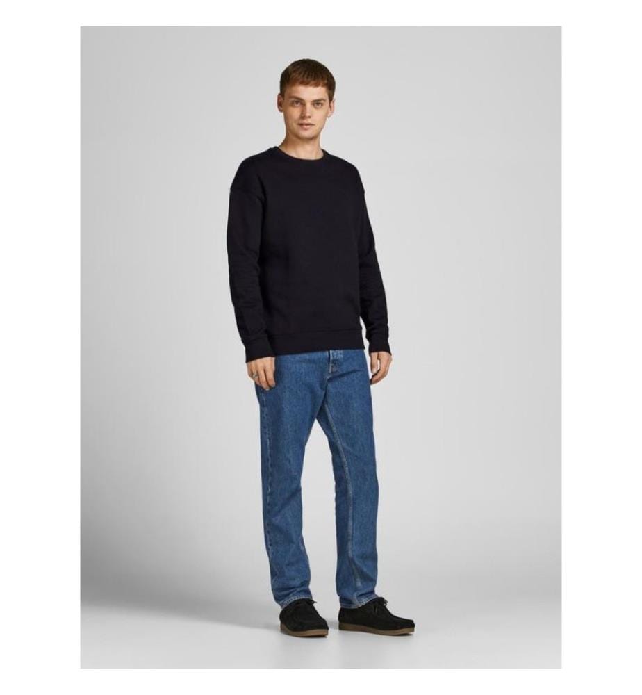 Einfarbiges Sweatshirt - Schwarz