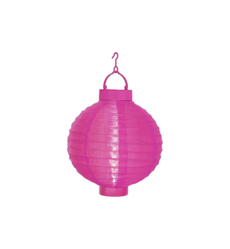 STAR TRADING - Lampion Solar Festival 20 cm, Rosa