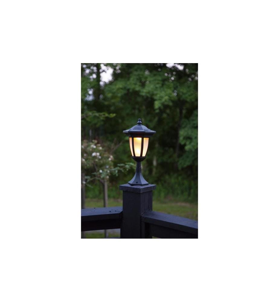 STAR TRADING - Éclairage de jardin Solar Flame, Noir
