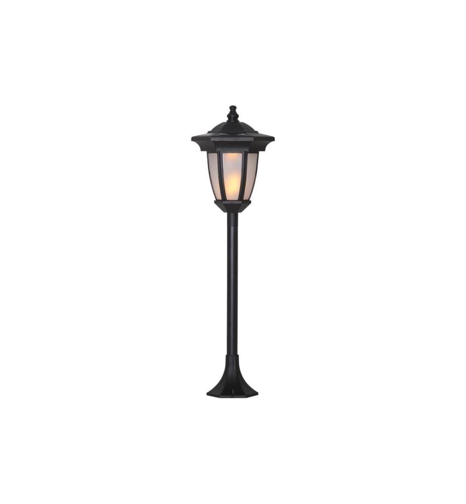 STAR TRADING - Éclairage de jardin Solar Flame, Noir