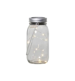 STAR TRADING - Laterne Solar Jamjar Transparent