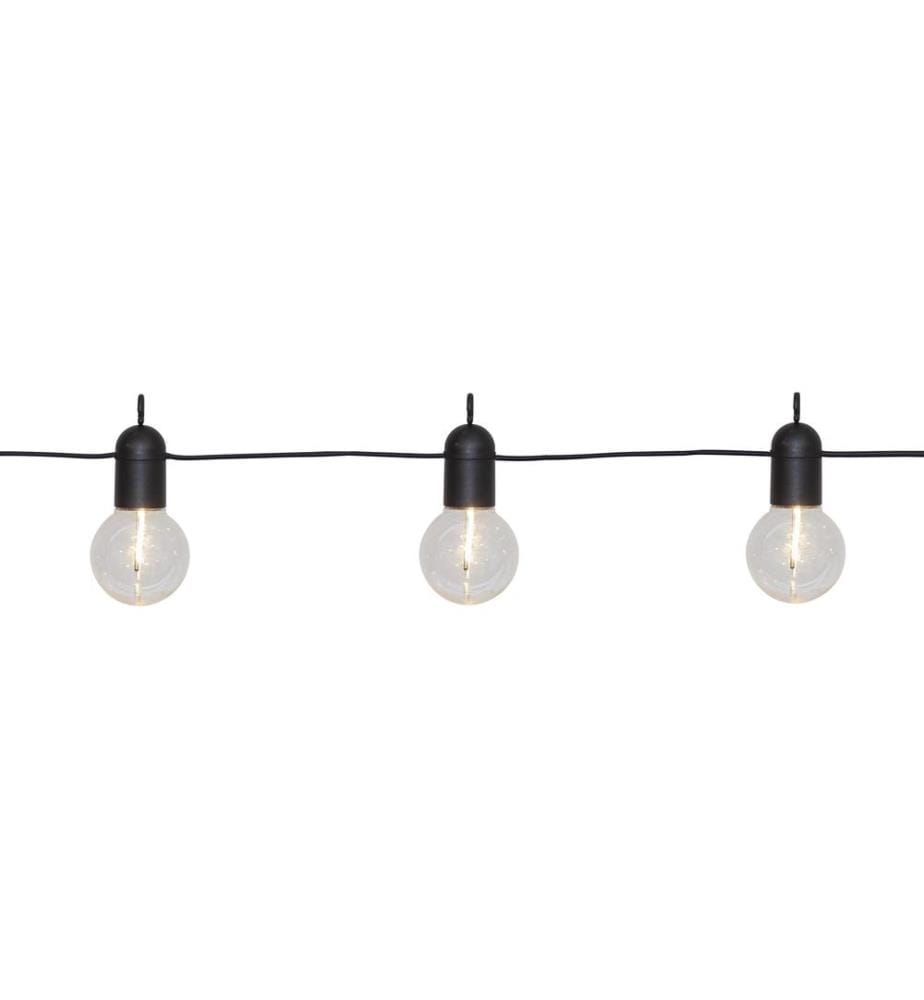 STAR TRADING - Lichterkette Fiesta 360 cm, Schwarz/Transparent
