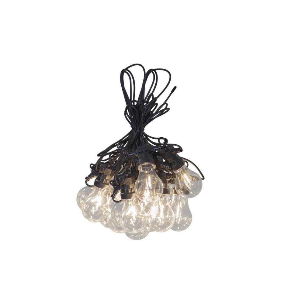 STAR TRADING - Lichterkette Circus Filament 855 cm, Schwarz/Transparent