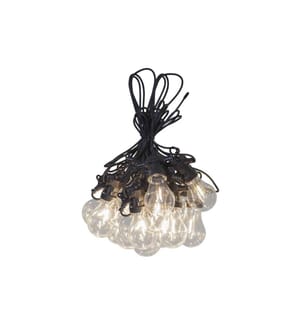 STAR TRADING - Lichterkette Circus Filament 855 cm, Schwarz/Transparent