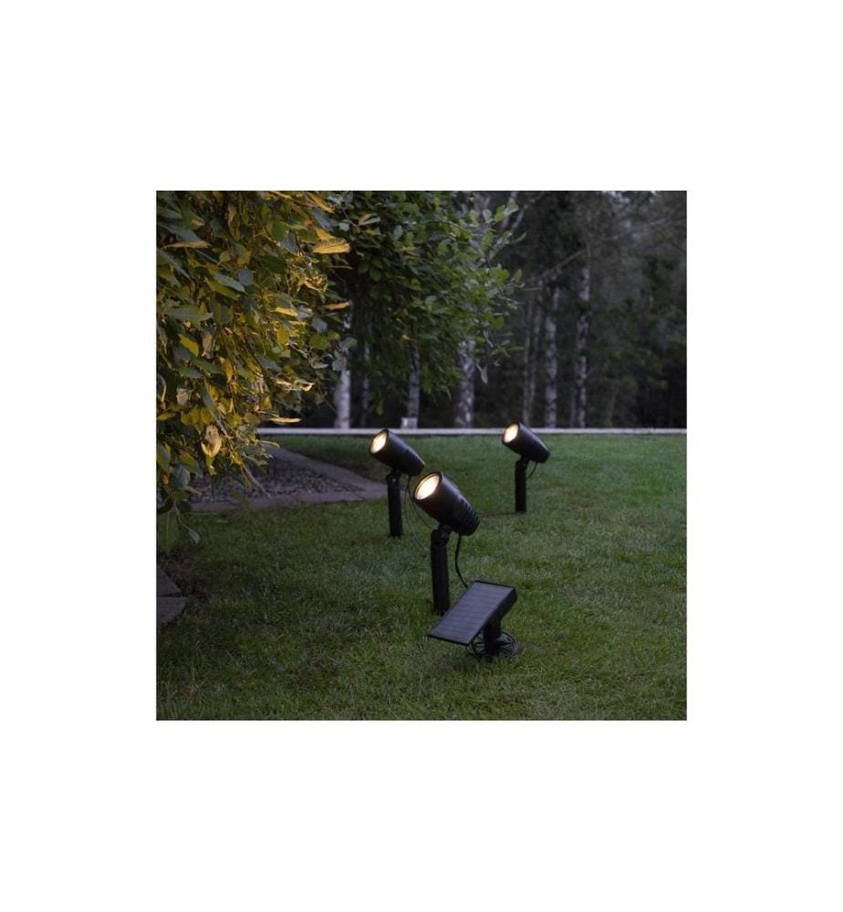 STAR TRADING - Éclairage de jardin Spot solaire Powerspot, Noir