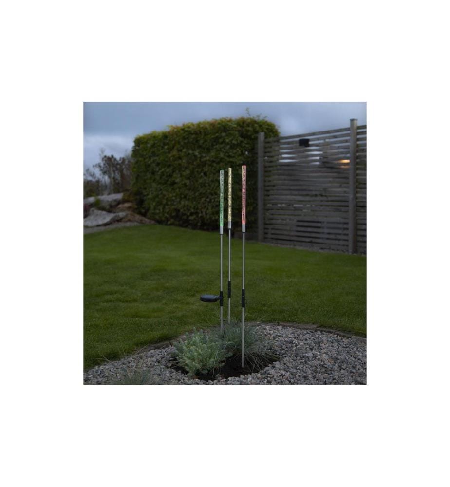 STAR TRADING - Gartenlicht Solardekoration Bubbly, Mehrfarbig, 3er Set