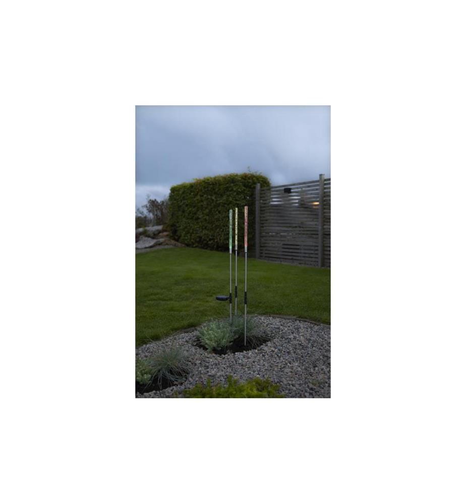 STAR TRADING - Gartenlicht Solardekoration Bubbly, Mehrfarbig, 3er Set