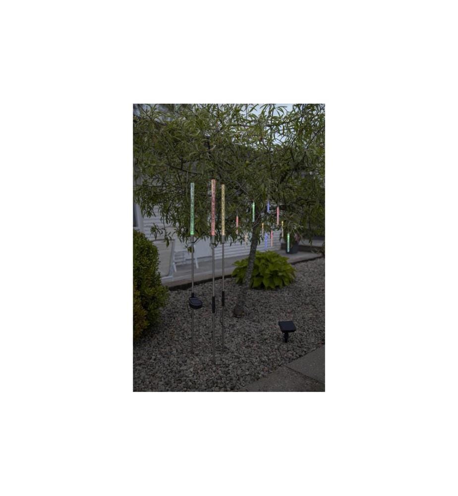 STAR TRADING - Gartenlicht Solardekoration Bubbly, Mehrfarbig, 3er Set