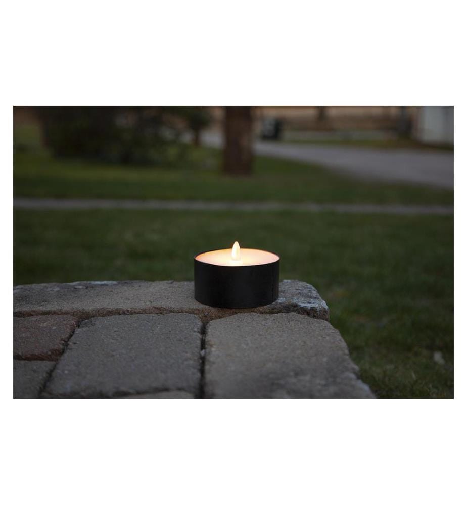 STAR TRADING - LED Teelicht Maxi Ø 10 x 7 cm, Schwarz