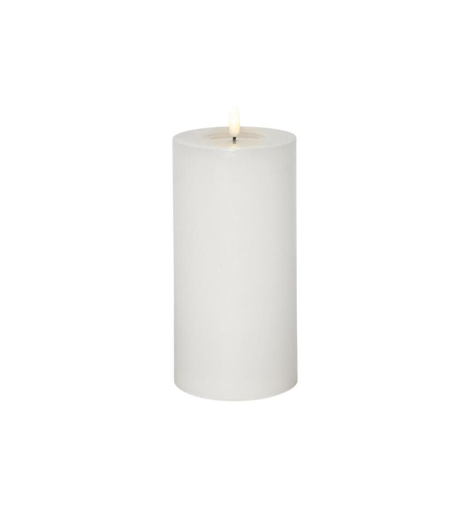 STAR TRADING - Bougie LED Pillar Flow Big, 22.5 cm, blanc