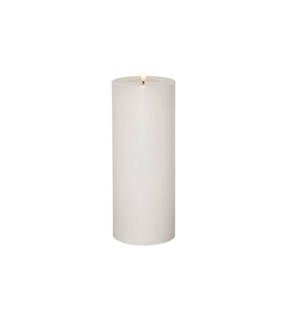 STAR TRADING - Bougie LED Pillar Flow Big, 27.5 cm, blanc