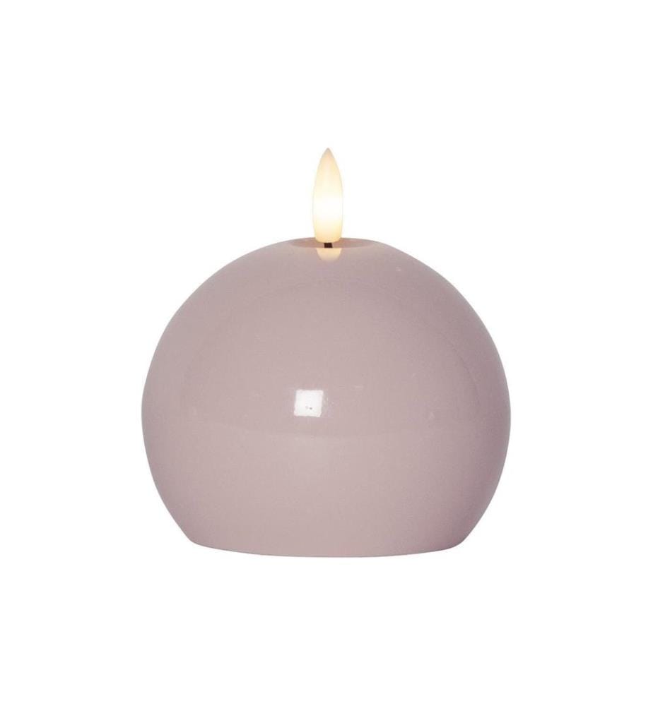 STAR TRADING - LED-Kerze Pillar Flamme Shine, 11 cm, Pink
