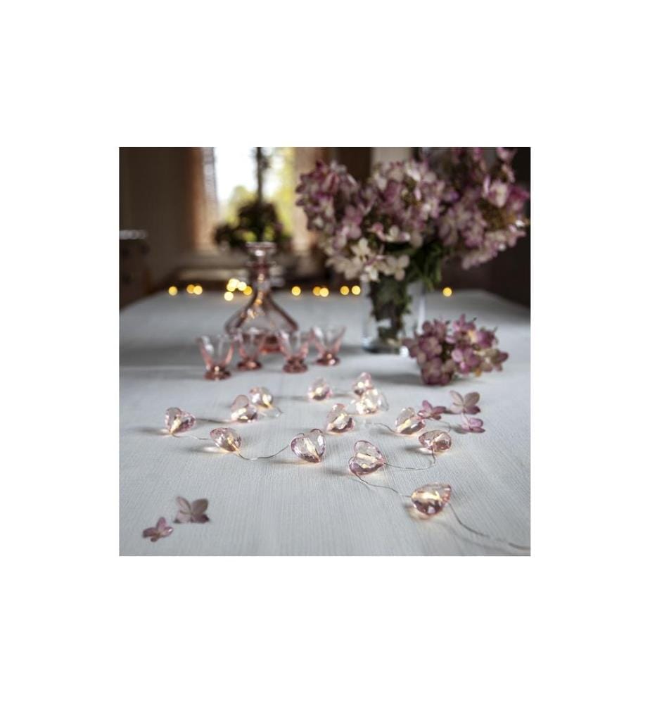 STAR TRADING - Lichterkette Valentine Rosa