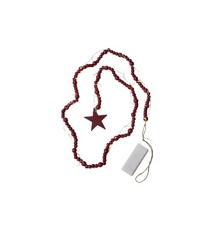 STAR TRADING - Lichterkette Beady Rot
