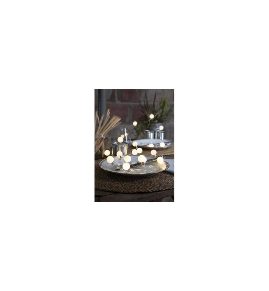 STAR TRADING - Guirlande lumineuse Mini Glow Blanc chaud, 20 LED, 300 cm