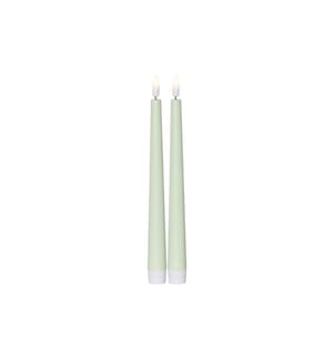 STAR TRADING - LED-Stabkerzen Set Dinner Candy 2 pack, Warmweiss – Grün