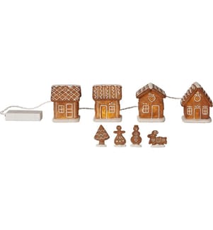 STAR TRADING - LED-Figur Gingerville, Warmweiss