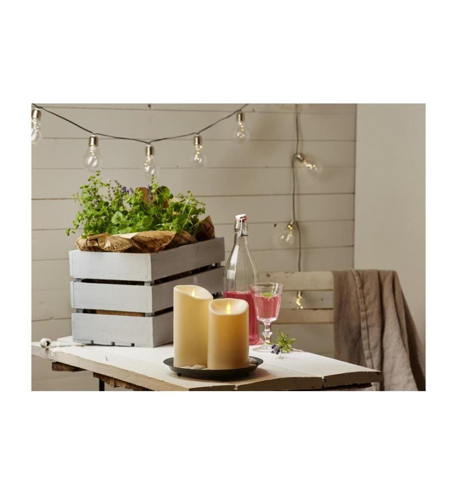 STAR TRADING - Guirlande lumineuse Solar Glow 180 cm, Argent/Transparent