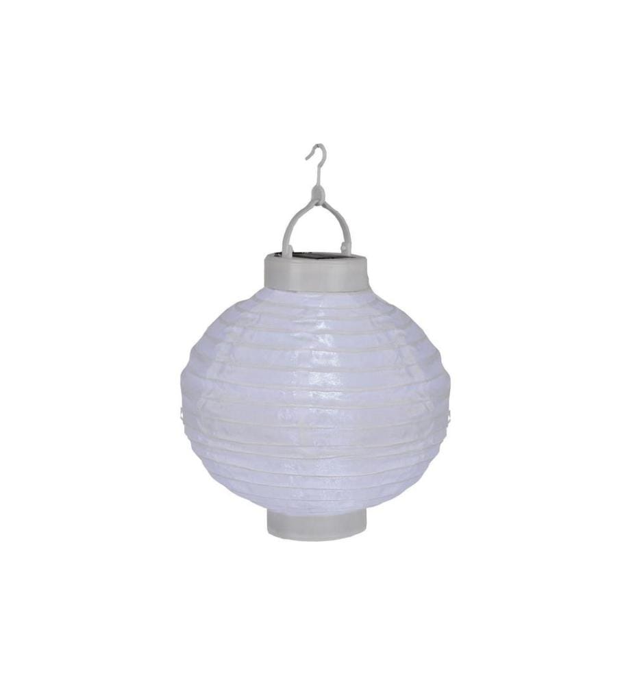 STAR TRADING - Lampion Solar Festival 22 cm, Weiss