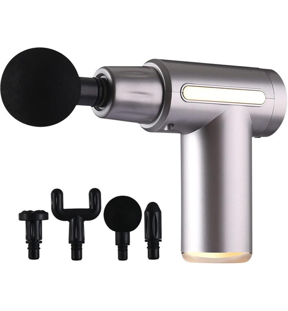 Pistolet de Massage Musculaire 5 Vitesses Réglables Modèle Véga Gun - Gris