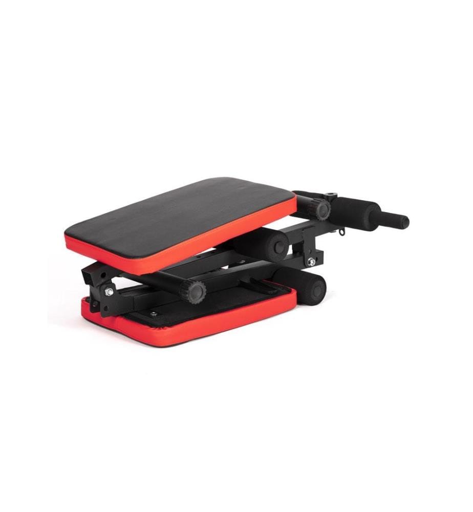 Banc de musculation pliable multifonction Cobra - noir et rouge