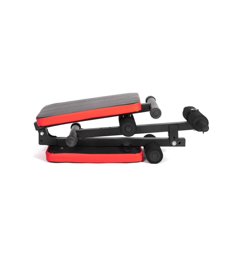 Banc de musculation pliable multifonction Cobra - noir et rouge