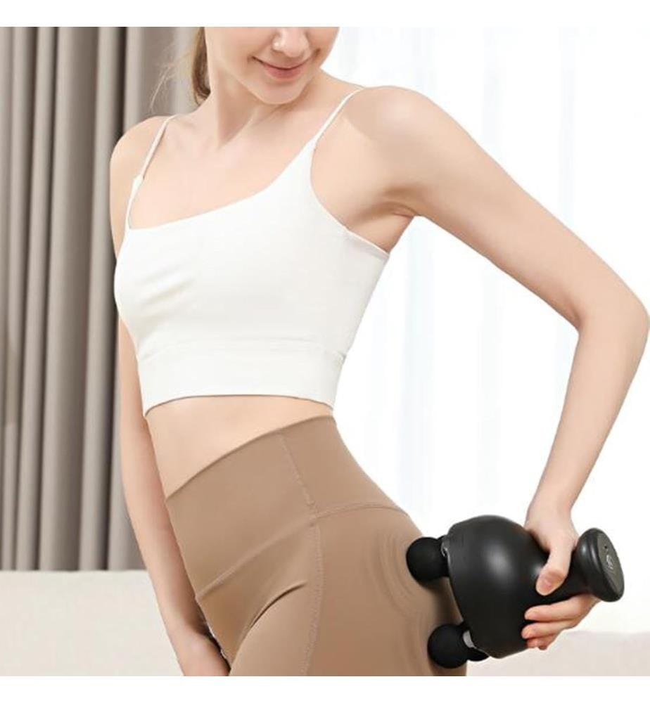 Tragbares vibrierendes Mini-Massagegerät - Farbe Puder