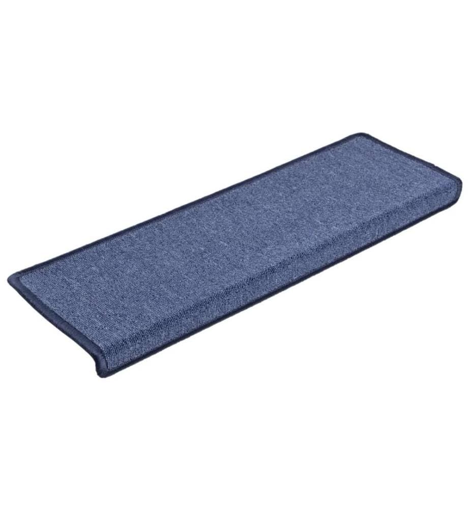 Stufenmatten 15 Stk. 65x21x4 cm Blau Rechteckiger Rand
