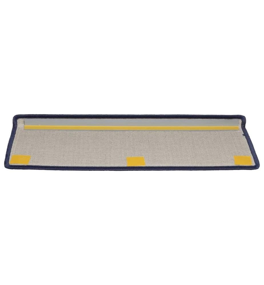 Stufenmatten 15 Stk. 65x21x4 cm Blau Rechteckiger Rand