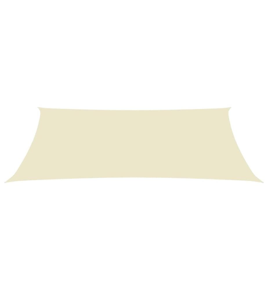Sonnensegel Oxford-Gewebe Rechteckig 3x6 m Creme