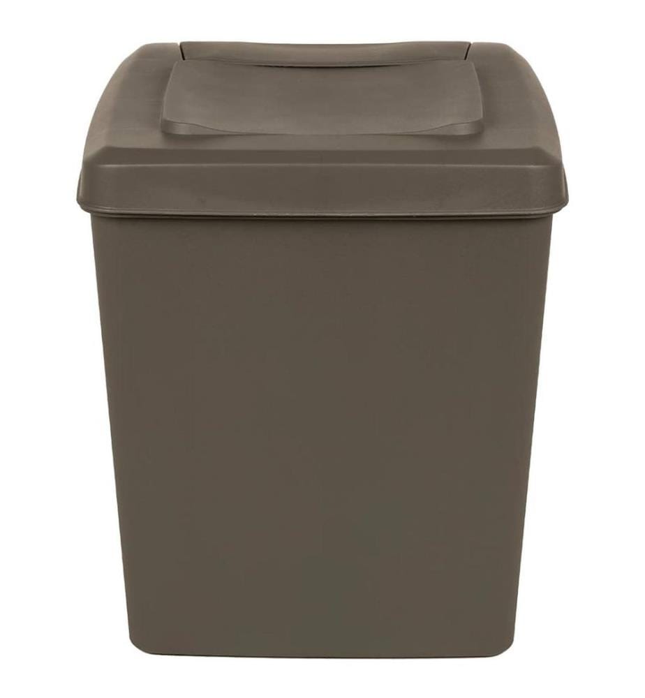 Stapelbare Mülleimer 3 Stk. Grau 75 L Polypropylen