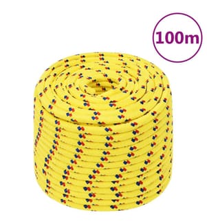 Bootsseil Gelb 12 mm 100 m Polypropylen