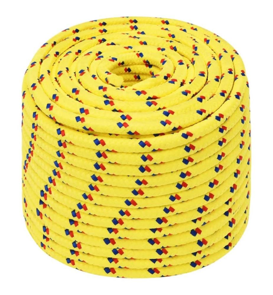 Bootsseil Gelb 12 mm 100 m Polypropylen