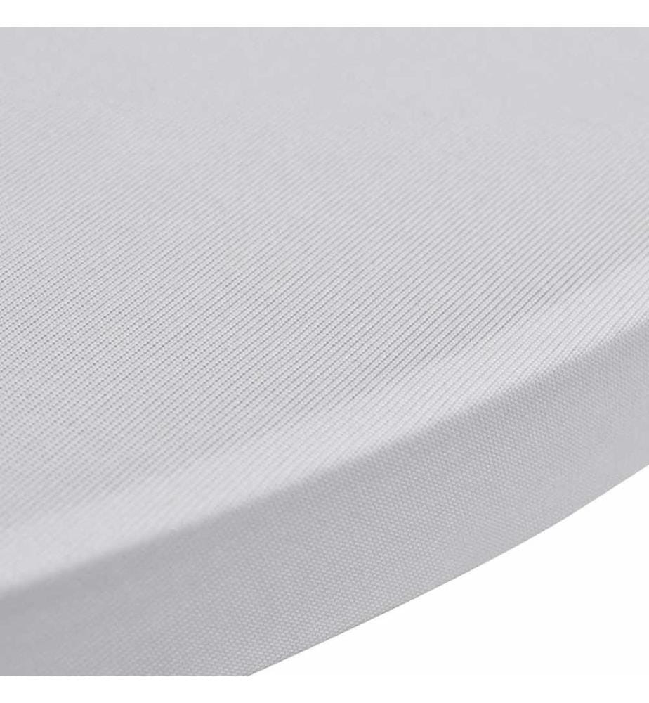 Stehtischhussen 4 Stk. Ø 70 cm Weiss Stretch