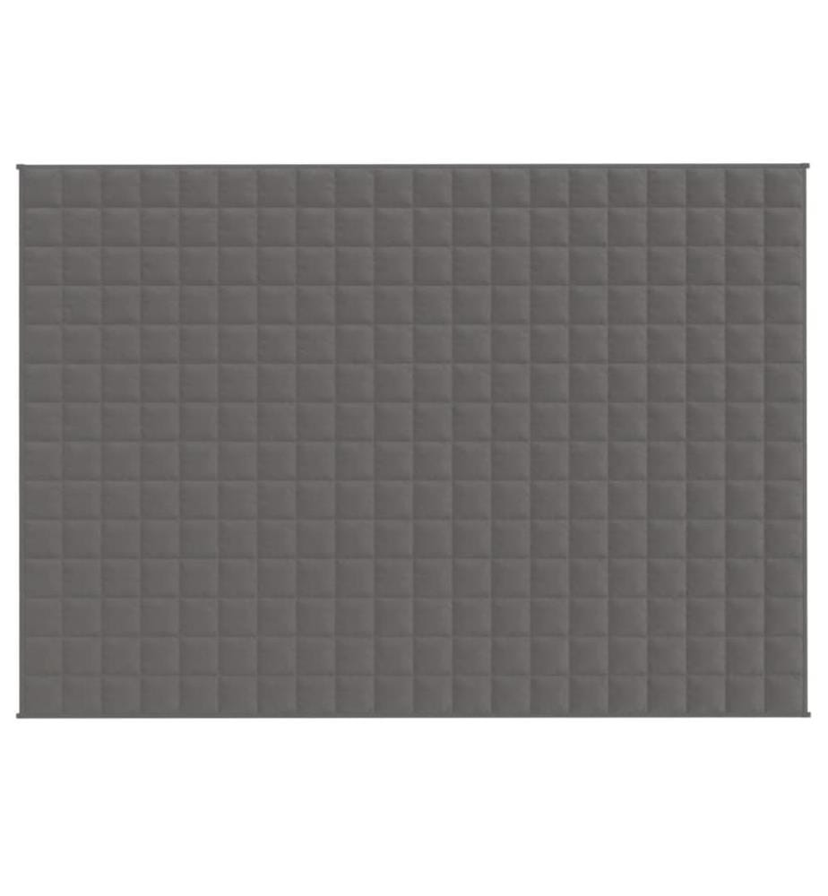 Gewichtsdecke Grau 140x200 cm 10 kg Stoff