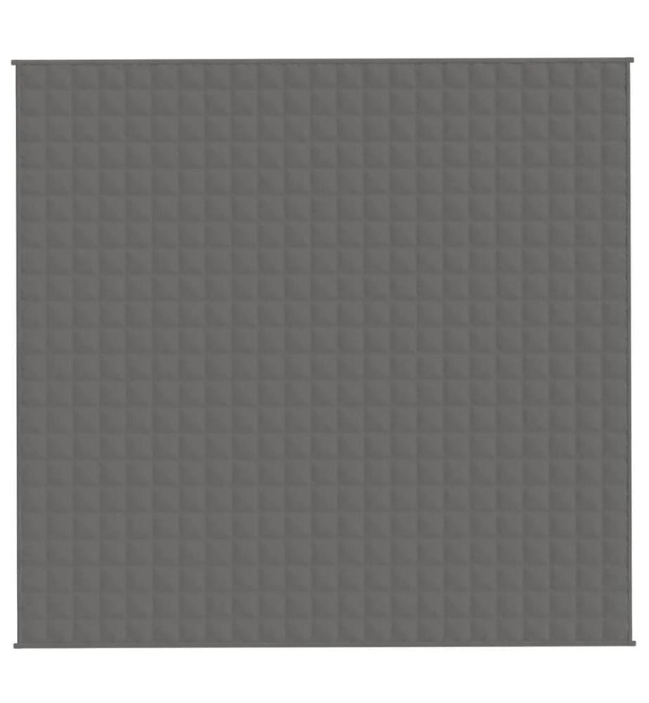 Gewichtsdecke Grau 220x230 cm 11 kg Stoff
