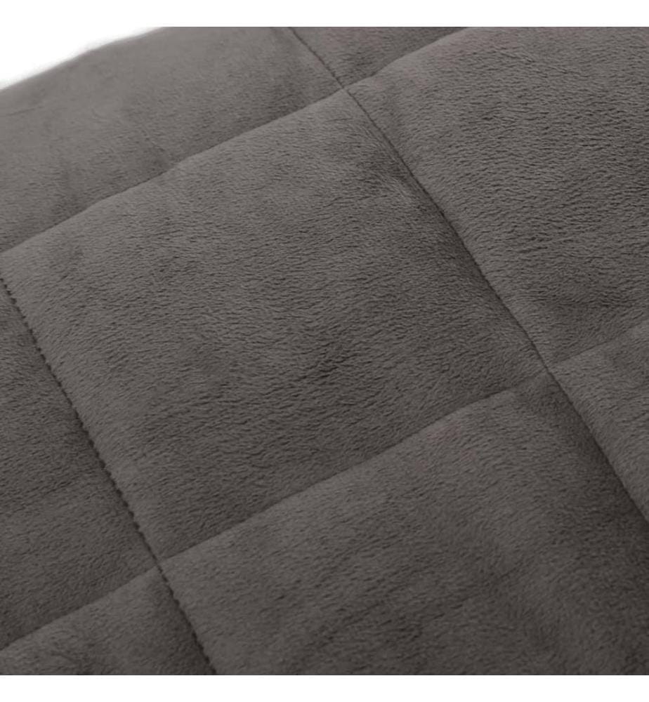 Gewichtsdecke Grau 220x230 cm 11 kg Stoff