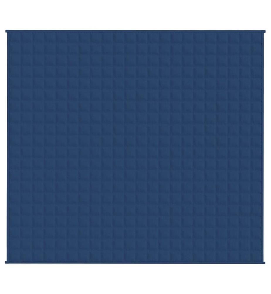 Gewichtsdecke Blau 200x220 cm 9 kg Stoff