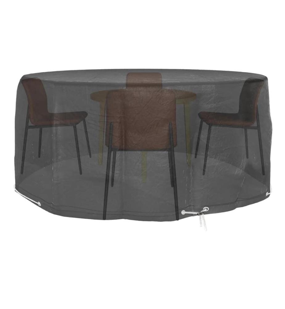 Housses pour meubles de jardin 2 pcs 10 oeillets Ø260x90 cm rond