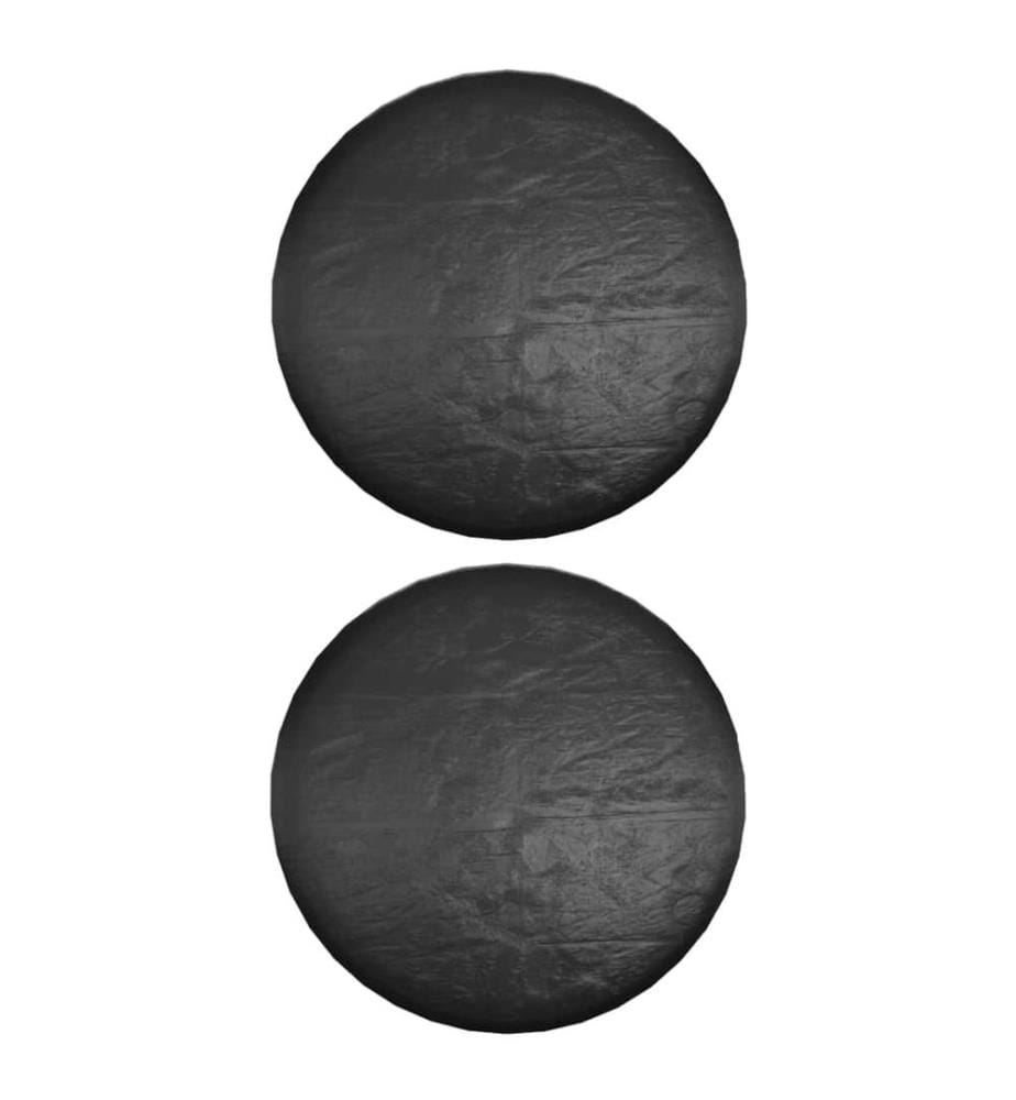 Housses pour meubles de jardin 2 pcs 10 oeillets Ø260x90 cm rond