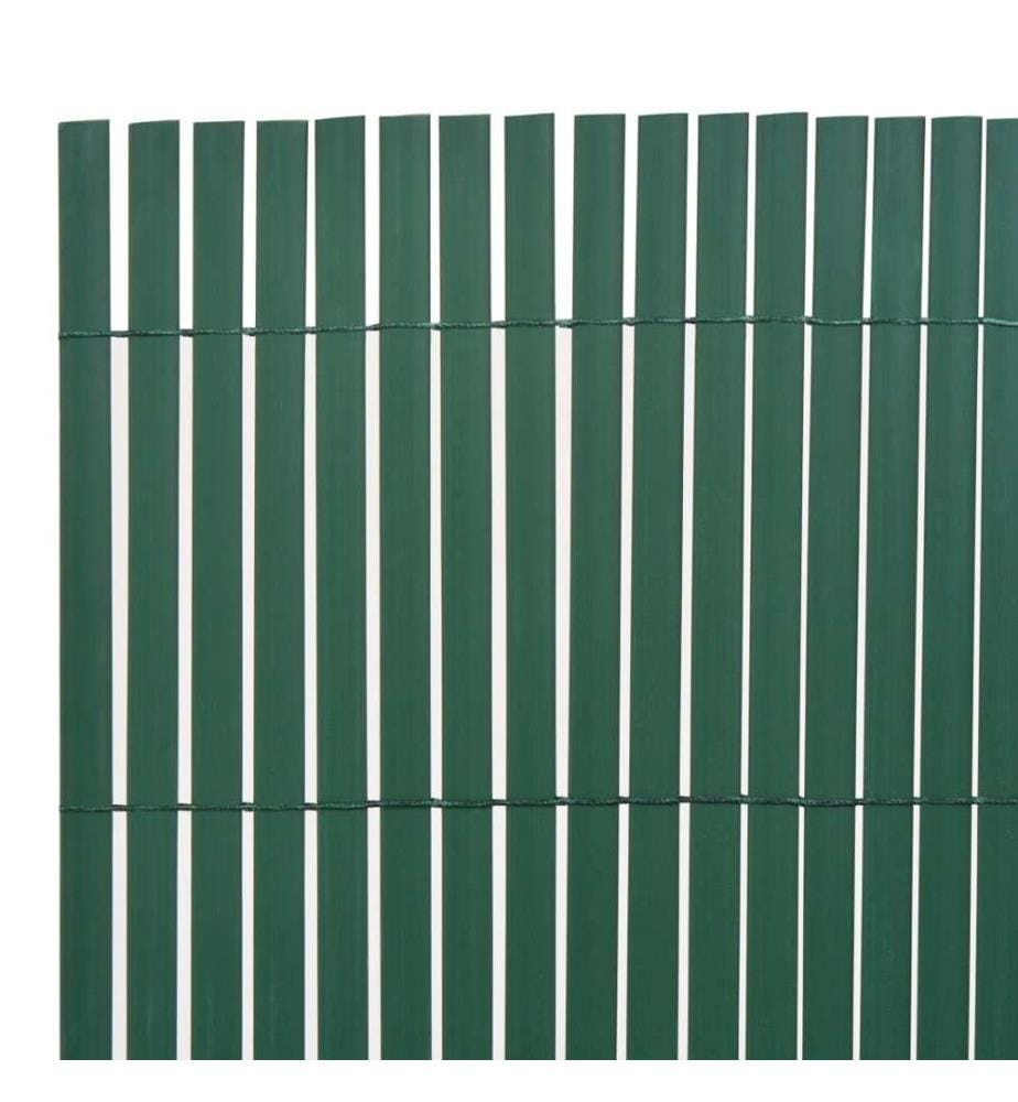 Gartenzaun Doppelseitig 110x400 cm Grün
