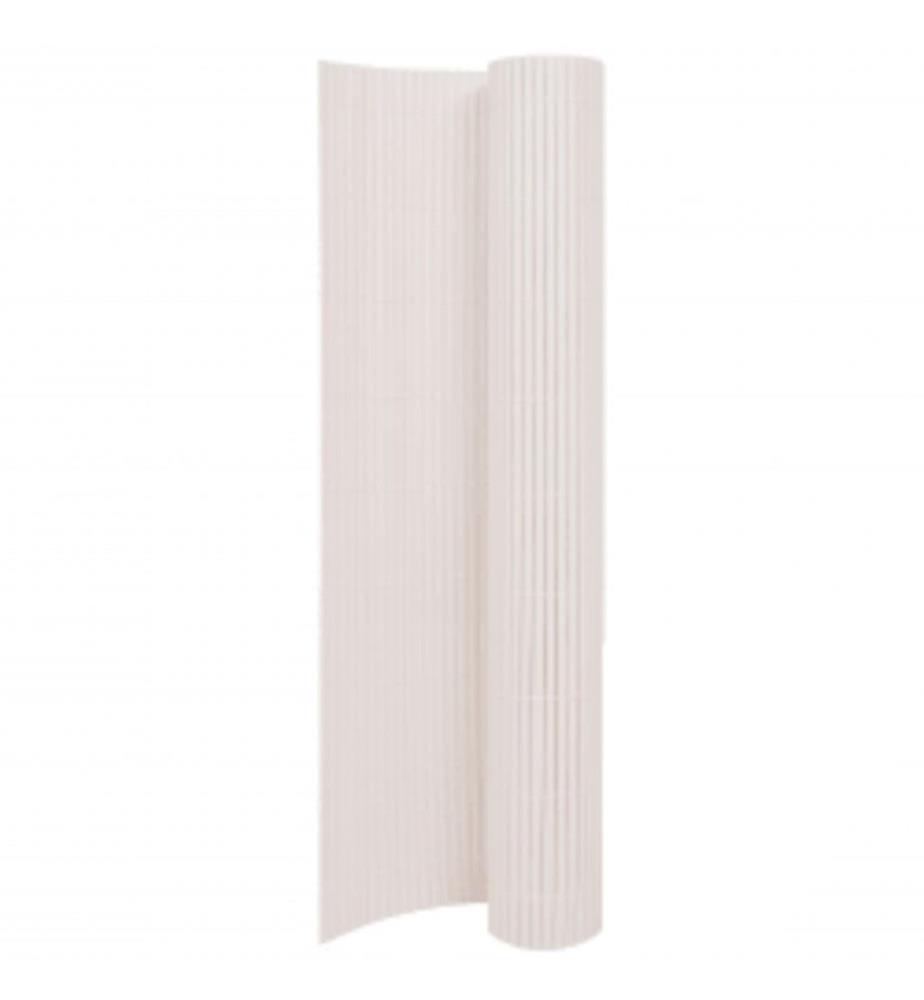 Gartenzaun Doppelseitig 110x500 cm Weiss