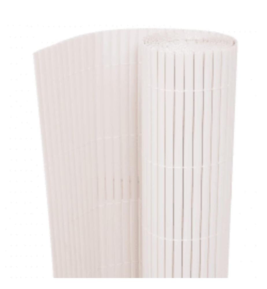 Gartenzaun Doppelseitig 110x500 cm Weiss