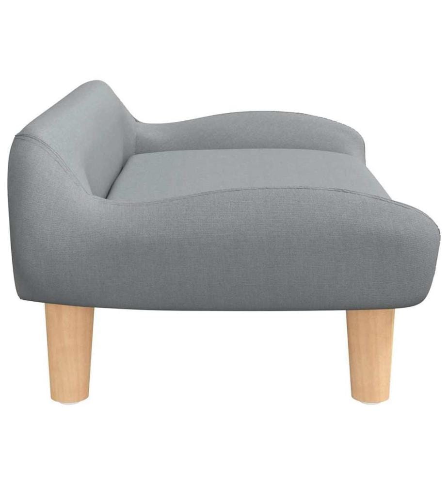 Kindersofa Hellgrau 70x40x24 cm Stoff