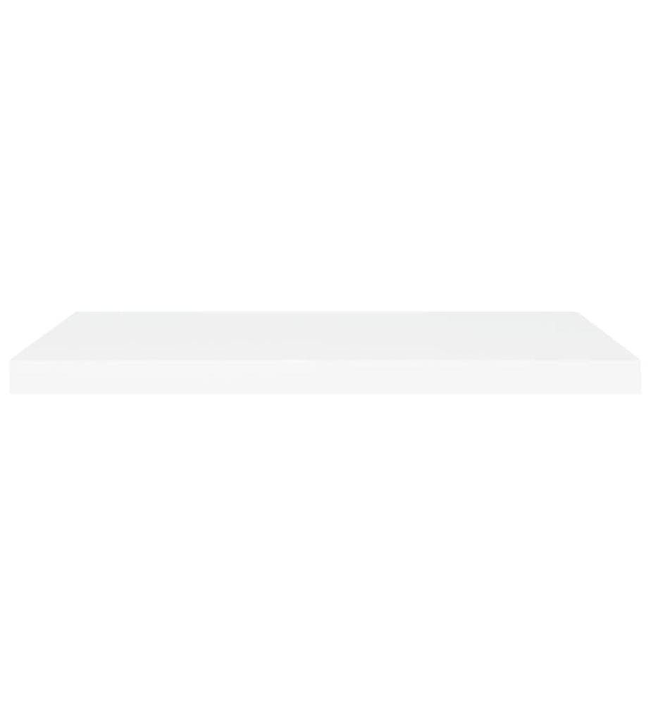 Schweberegale 4 Stk. Weiss 80x23,5x3,8 cm MDF