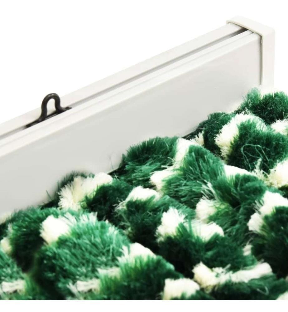 Moustiquaire Vert et blanc 90x220 cm Chenille