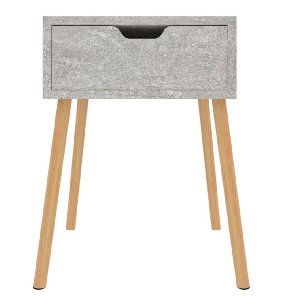 Nachttisch Betongrau 40x40x56 cm Holzwerkstoff
