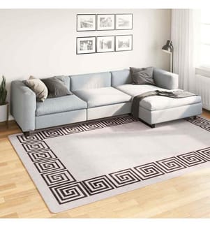 Tapis lavable antidérapant 190x300 cm beige clair
